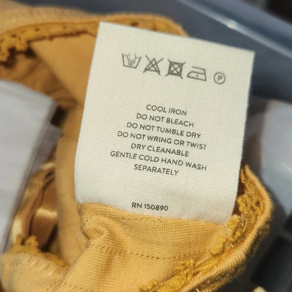 New spell designs Lana organic cotton bralette M sunflower yellow saffron bra - Picture 16 of 16